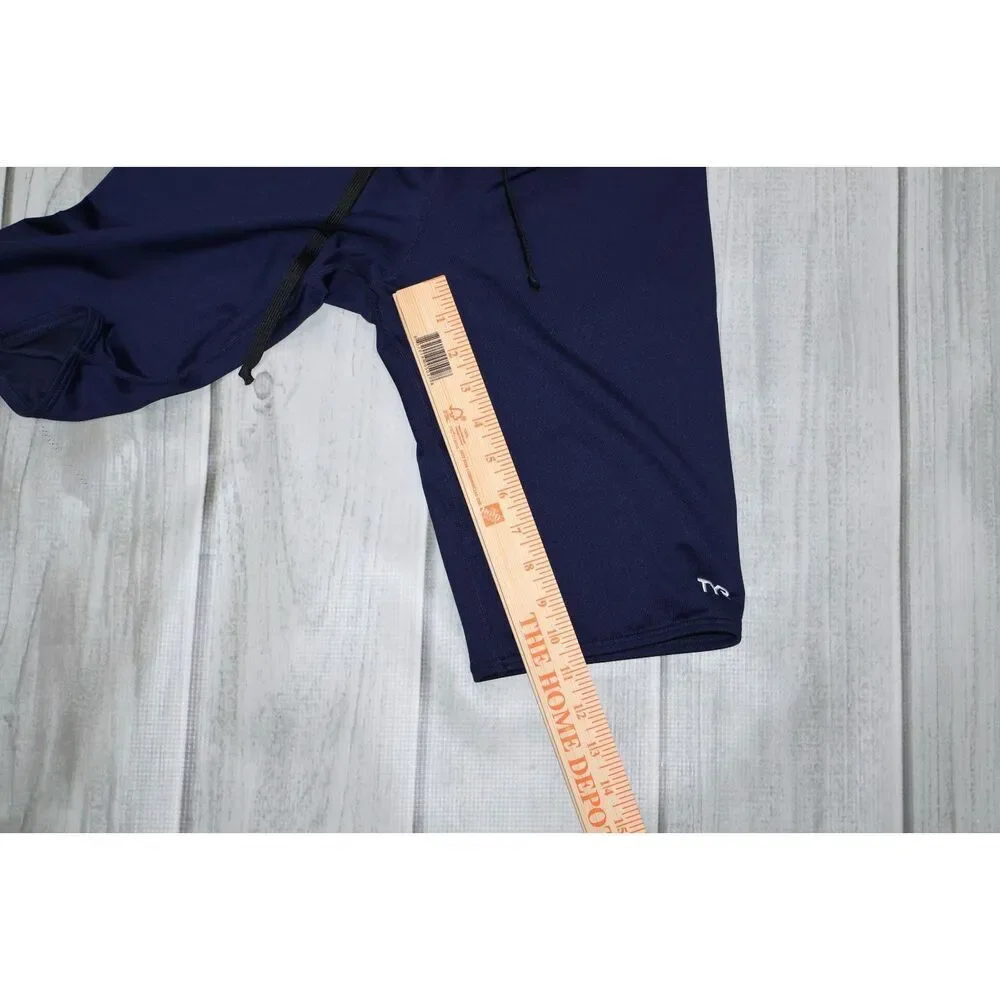 TYR Performance Triathlon Swimwear Compression Shorts - Men's size 36 Navy